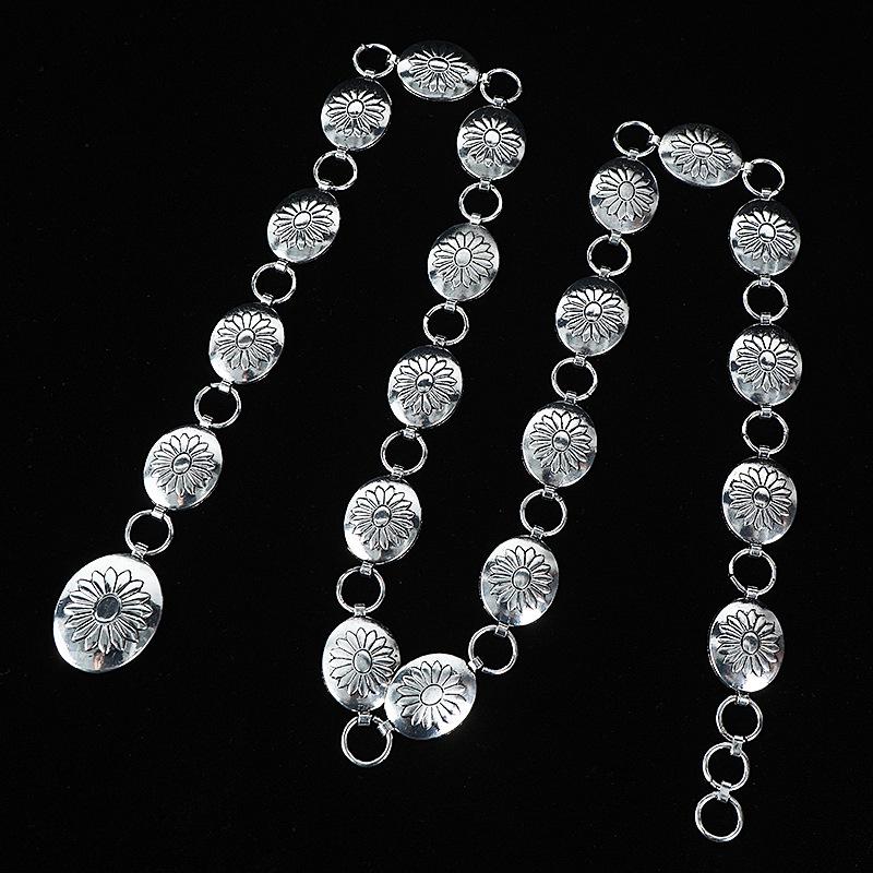 

Женская этническая резная металлическая цепочка на талию и пояс для платья