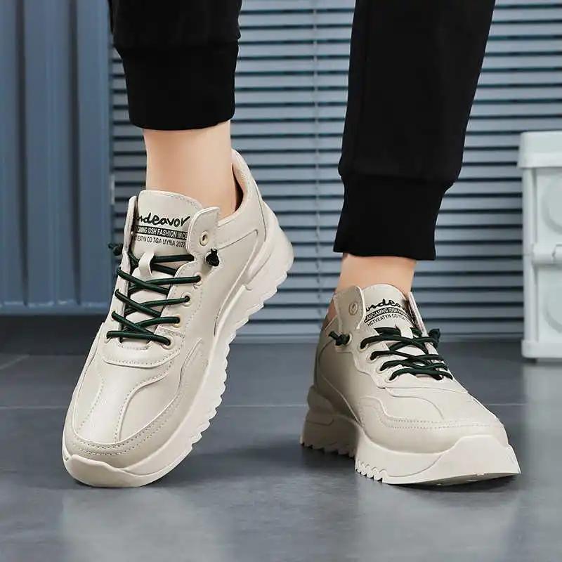 Fashion Appearance Increases High Platform Fitness Gym Shoes Casual Womens Boot Black And White Sneakers Sport Botasky Zapatiilas