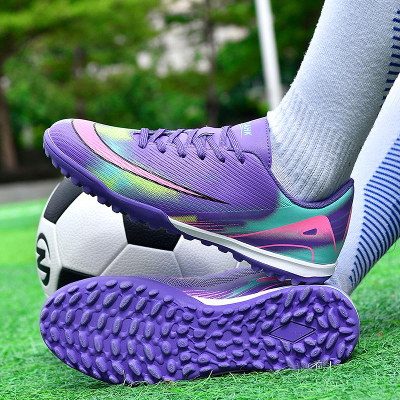 Mens Football Shoes  New Anti Slip Wear Resistant Low Cut Casual TF Fast Sports Soccer Cleat Teenager Sneakers