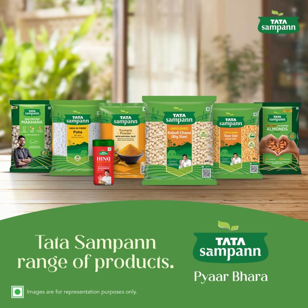 TATA Sampann Unpolished Kabuli Chana Big Size 1kg Protein-Rich Premium Quality Chickpeas for Salads Hummus and Cooking