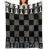 Chess Fan, Chess Player, Grand Master of Chess - White Throw Blanket for Sofa Quilt Furrys Plush Blankets