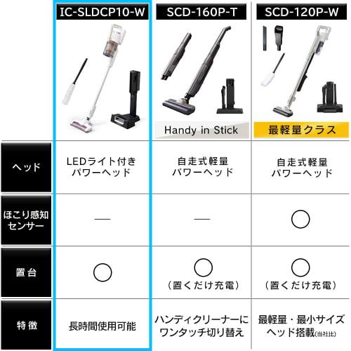 Aspirapolvere Iris Ohyama senza fili, pratico, con aspirapolvere Cyclone Stick, con mocio elettrostatico e supporto, potente aspirazione, testina di potenza leggera con luce LED