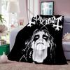 Band M-Mayhem Throw Lightweight 240g Flannel Blanket Soft Skin-friendly for Summer Cooling