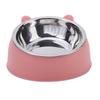 Eco-Friendly 1PcStainless Steel Cat Bowl, 15° Inclined Pet Food Dish with Non-Slip Base, Anti-Choke Feeder for Cats/Kittens/Dogs