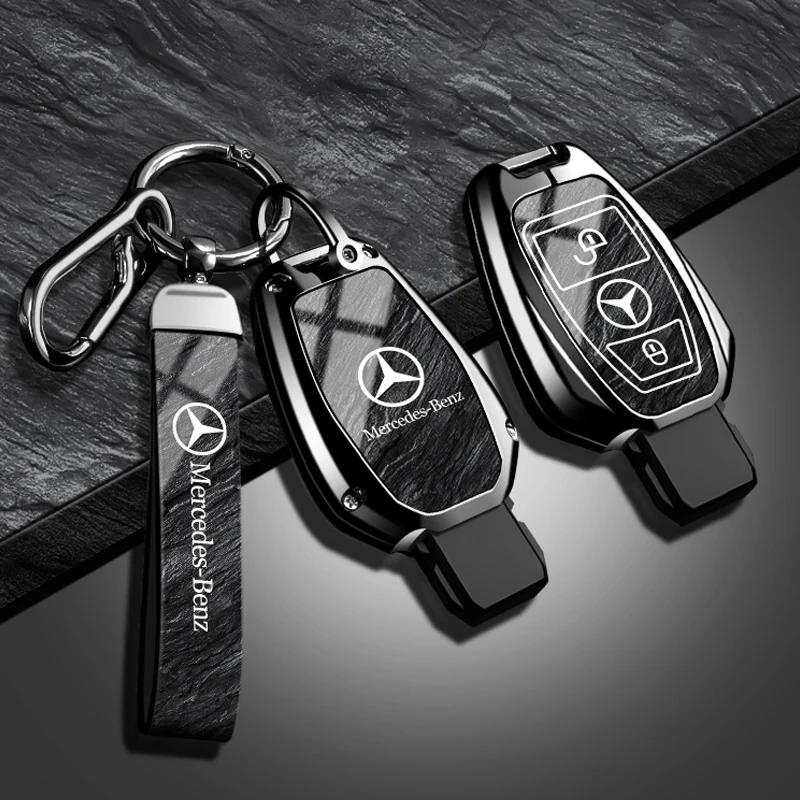 Car Sticker For Benz Zinc Alloy Car Key Protector Key Case Cover Shell For Mercedes Benz B C E Class GLS GLA GLK GLC CLA AMG W20