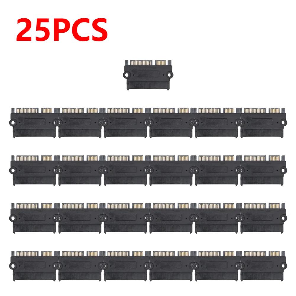 1-30pcs SATA Male To Female Power Data Converter 22Pin 7+15 Male To Female SATA To SATA Converter SATA To SATA Adapter