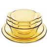 Corning Heat-Resistant Glass Bowl and Plate 5-Piece Set