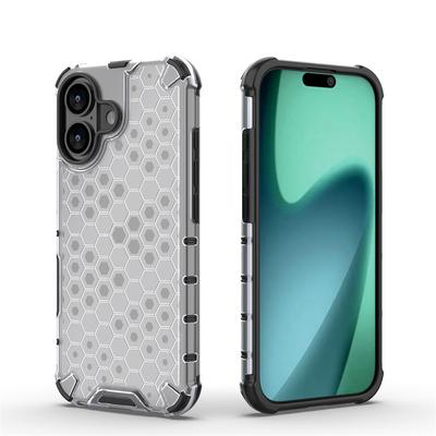 Transparent Phone Case For iPhone 17 Anti-knock Honeycomb Armor Back Case For iPhone 17 Pro Max 17 Air Cover For iPhone 17 Case