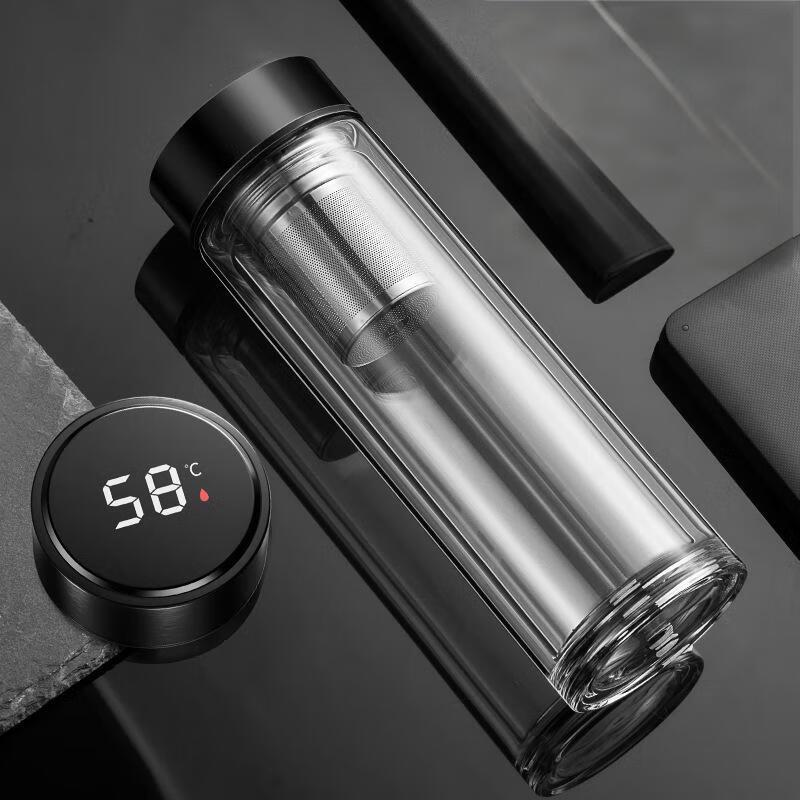 Waterxi Temperature Display Double-Layer Tea Infuser Glass