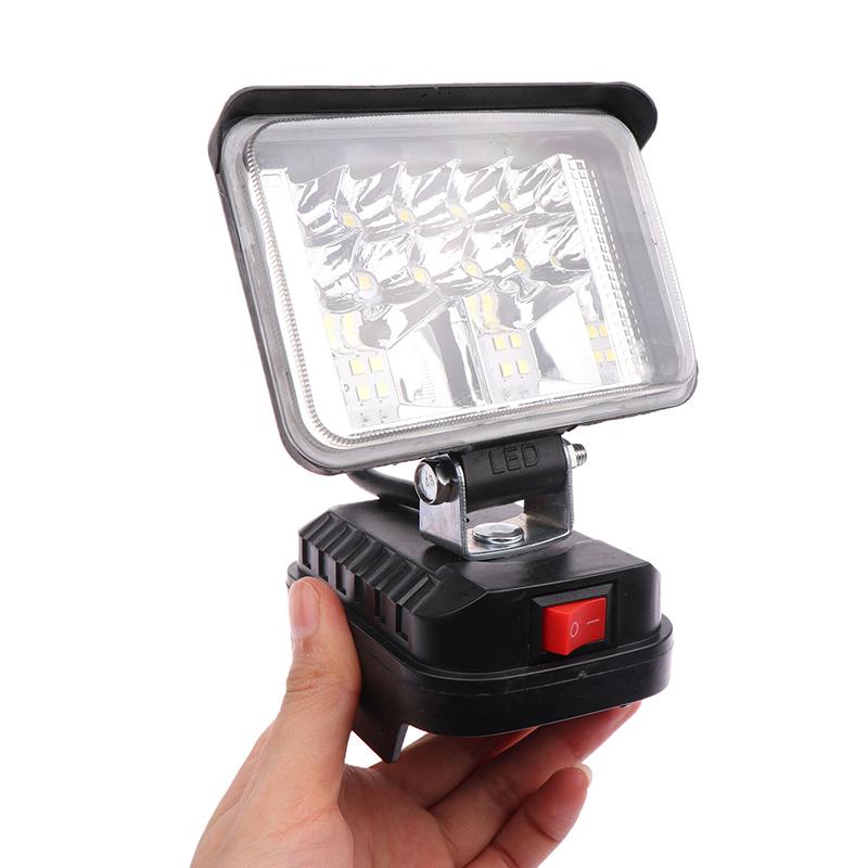 1 Piece Dual Usb Power Bank For Makita Lithium Battery Emergency Lights 2-7Inch Large Lens Car Led Work Lamp Light Torch