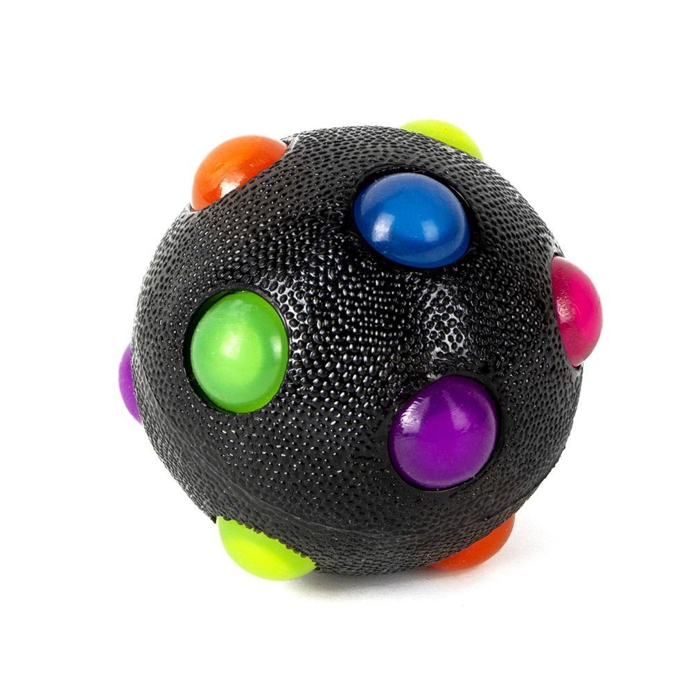 Pet Toys Flashing Elastic Ball with Colorful LED Light Glow In The Dark Flash Bouncing Ball Jumping