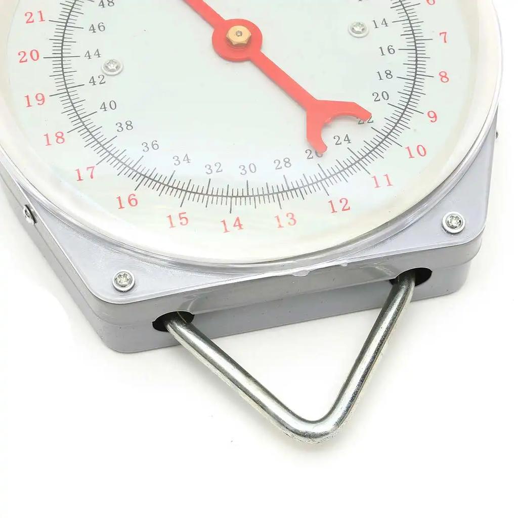 With Hanging Hook Alloy Quality Heavy Weighing Mechanial Fishing 25KG/55lbs Hanging Scale 100g Increments