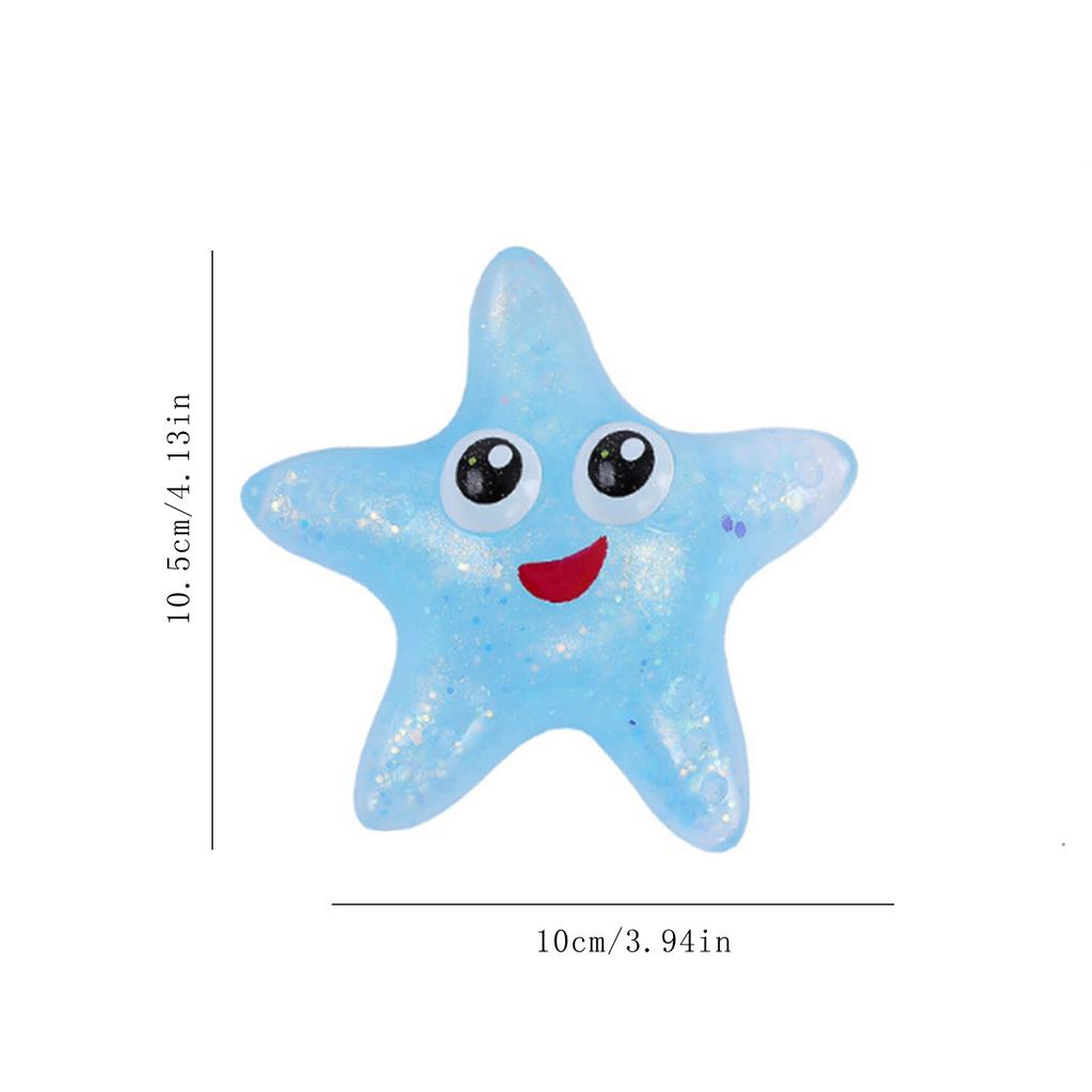 Maltose Cute Change Color Starfish Squeeze Toy Fun Anti Stress Vent Ball Slow Rebound Relieves Stress Toys Adult Gift