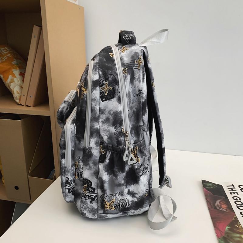 Студенческая школьная сумка кампуса с принтом граффити — фото 15