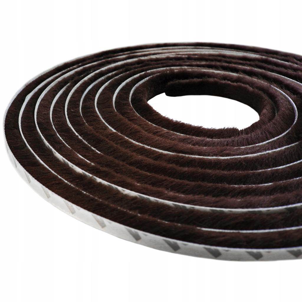 Self-adhesive brush seal BROWN 3M 7x22 1m