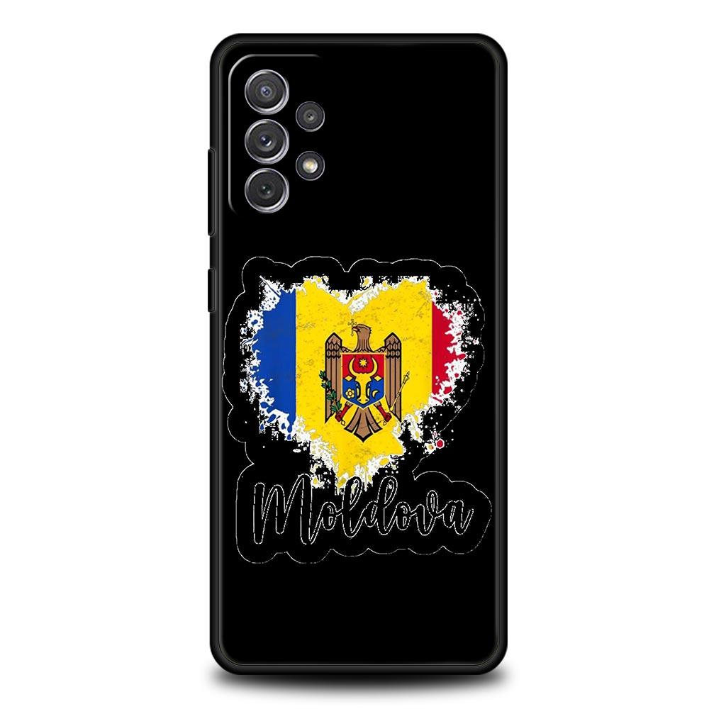 Moldawien Flagge Handyhülle Für Samsung Galaxy A15 A13 A51 A71 A41 A31 A21S A03S A05 A35 A32 A55 A23 A25 A33 A53 A73 5G Hülle