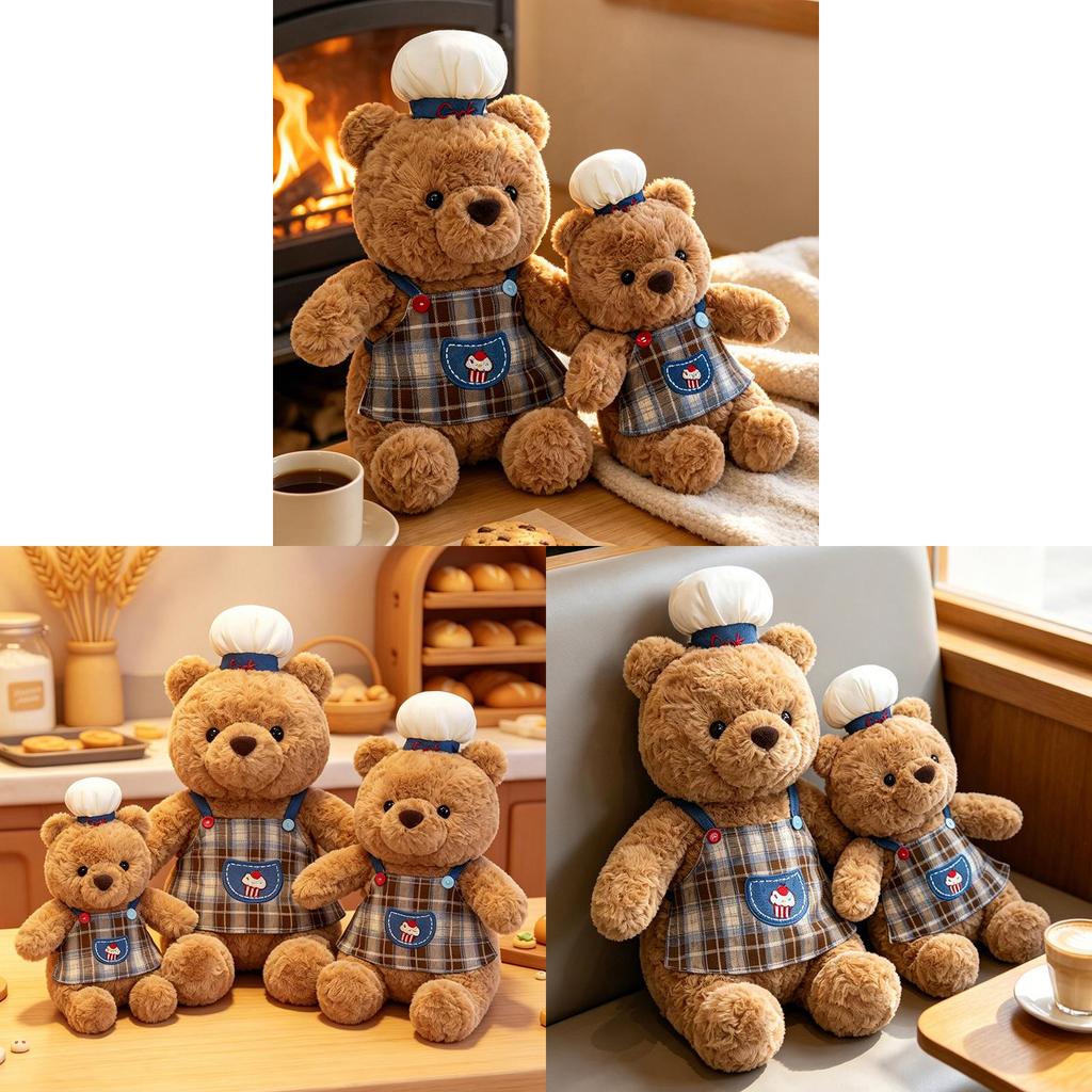 Plush Teddy Bear Cake Small Lamb Cute Plush Doll Gift For Kids And Adults