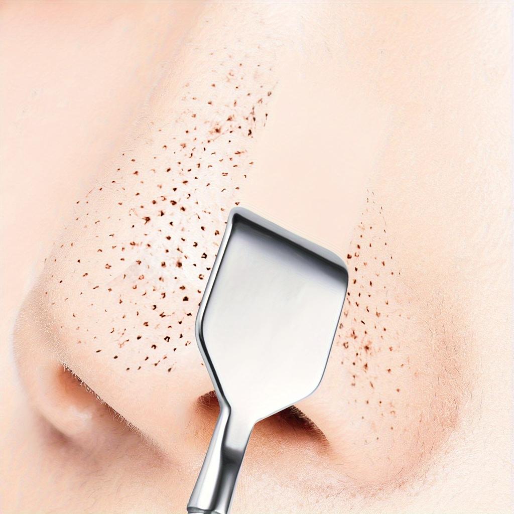 2-Piece Stainless Steel Facial Roller Massager / Blackhead Remover Set - Face and Neck Skincare Tools