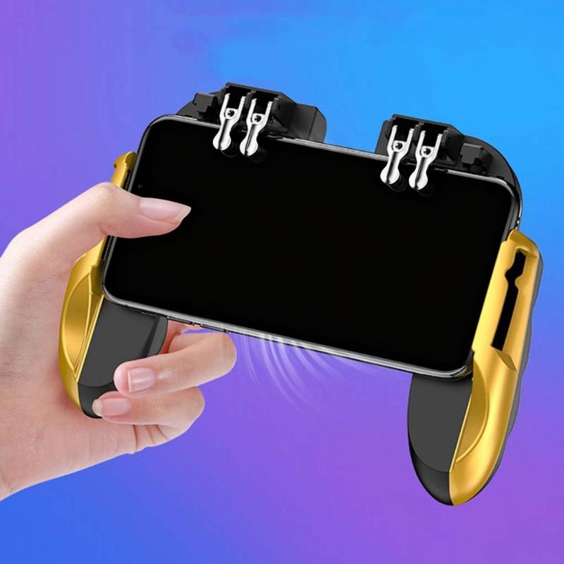 Verstellbarer Mobile Game Controller Vier-Finger-Verbindung Mobile Gaming Trigger 4 Falke Verstellbare Halterung Stecker und für