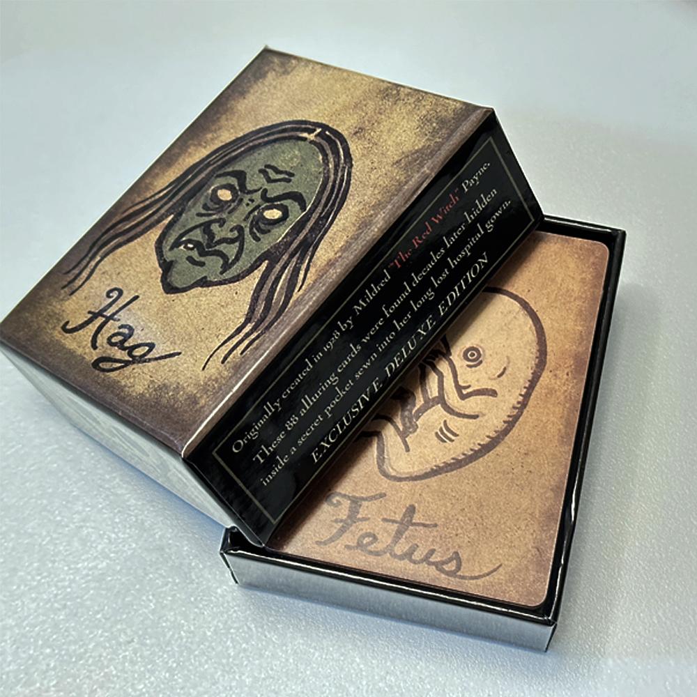 Mildred's Secret Pocket Orakel Deck 6,3*8,9cm Gedruckt auf 350GSM Doppelt geprägtem Karton 88 Stück Orakelkarten in stabiler Box