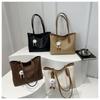 Vintage Large Capacity Women Tote Bag Daily Commute Shoulder Handbag