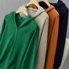 Women's Solid Color Hooded Knitwear Pullover Sweater Loose Fit Thin Spring Reduction Fashion