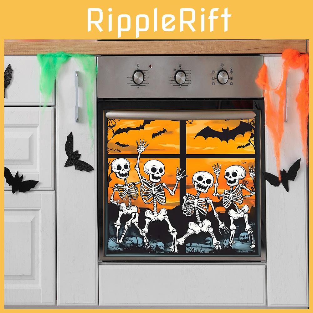 Halloween Setting Sun Skull Bat Celebrations Wall Art With Pvc Material For Bedroom And Entryway Decoration