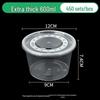 Round Disposable Sauce Cups - 25/50/100ml | Portioning & Takeaway Containers