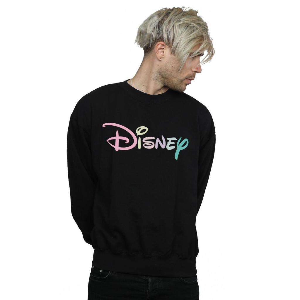 Disney Mens Pastel Logo Sweatshirt