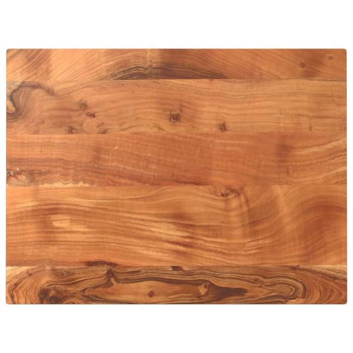 VidaXL Dessus de table 80x50x3,8 cm rectangulaire bois massif d'acacia, dessus de table en bois, dessus de table basse, 370982