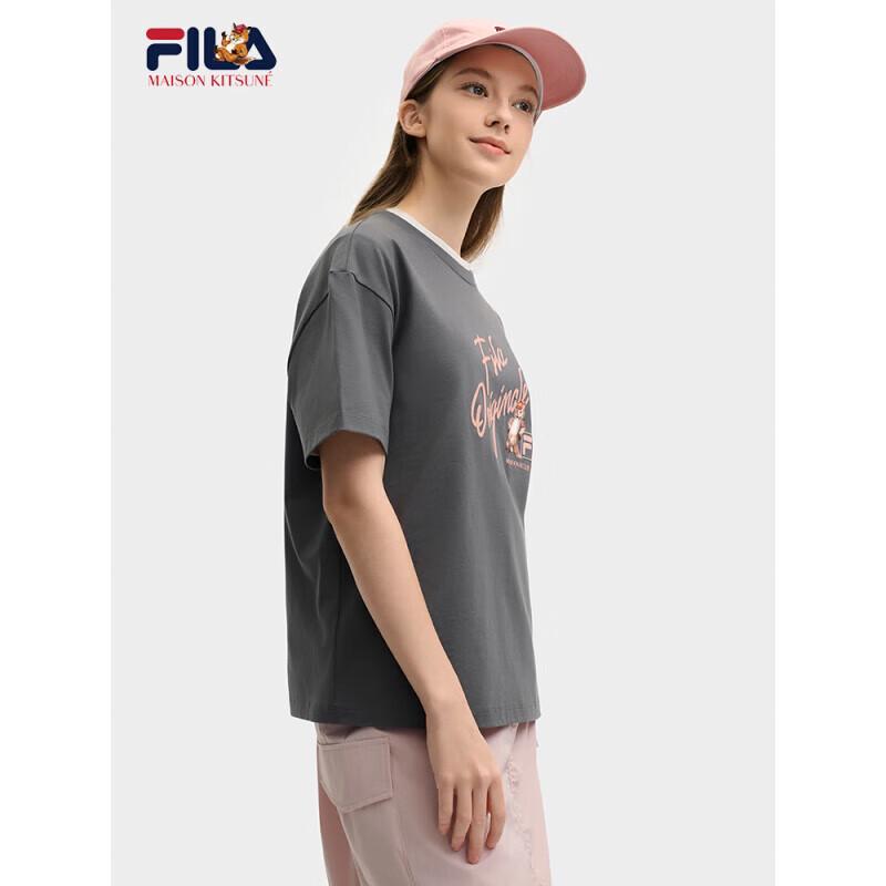 

Женская футболка FILA из чистого хлопка с вышивкой «Маленькая лиса» L