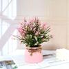 Nordic Potted Plant Ornament - Minimalist Artificial Flower Arrangement for Office & Home Decor