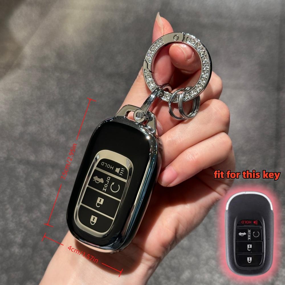 Tpu Car Key Case Cover Key Fob Cover Keyring For Honda Civic 11Th Gen Ve-1 Accord Accord Vezel Pilot Freed Crv