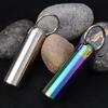 Tragbare Wasserdichte Kapsel CNC Metall Dichtungsflasche Mini Edelstahl EDC Überlebens Pillendose Haus Camping Werkzeug für den täglichen Gebrauch