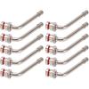 TR545D Truck Valve Stem - (Pack Of 10) 60 Degree Bend Valve Stem, Truck Tire Valve Stems Compatible With Alcoa Aluminum Wheels (22.5" And 24.5")