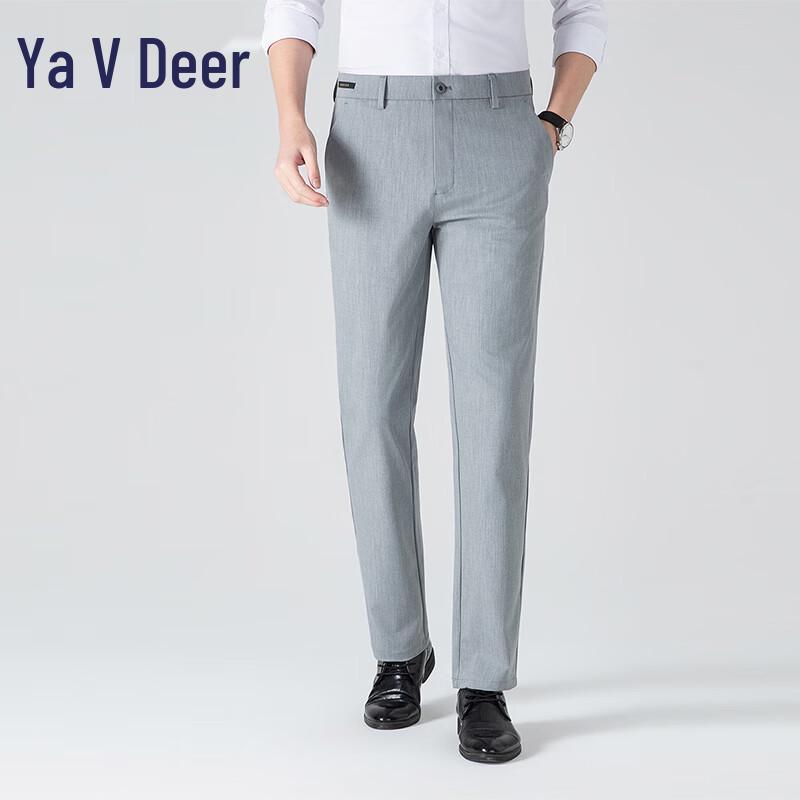 

Yalu Men s YKHDF666 Business Casual Straight Leg Trousers 34