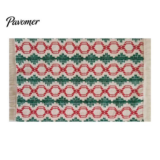Farmhouse Fabric Placemats Bohemian Fringed Placemat Soft Cotton Linen Vintage Jacquard Machine Washable for Home Dining Table Decoration