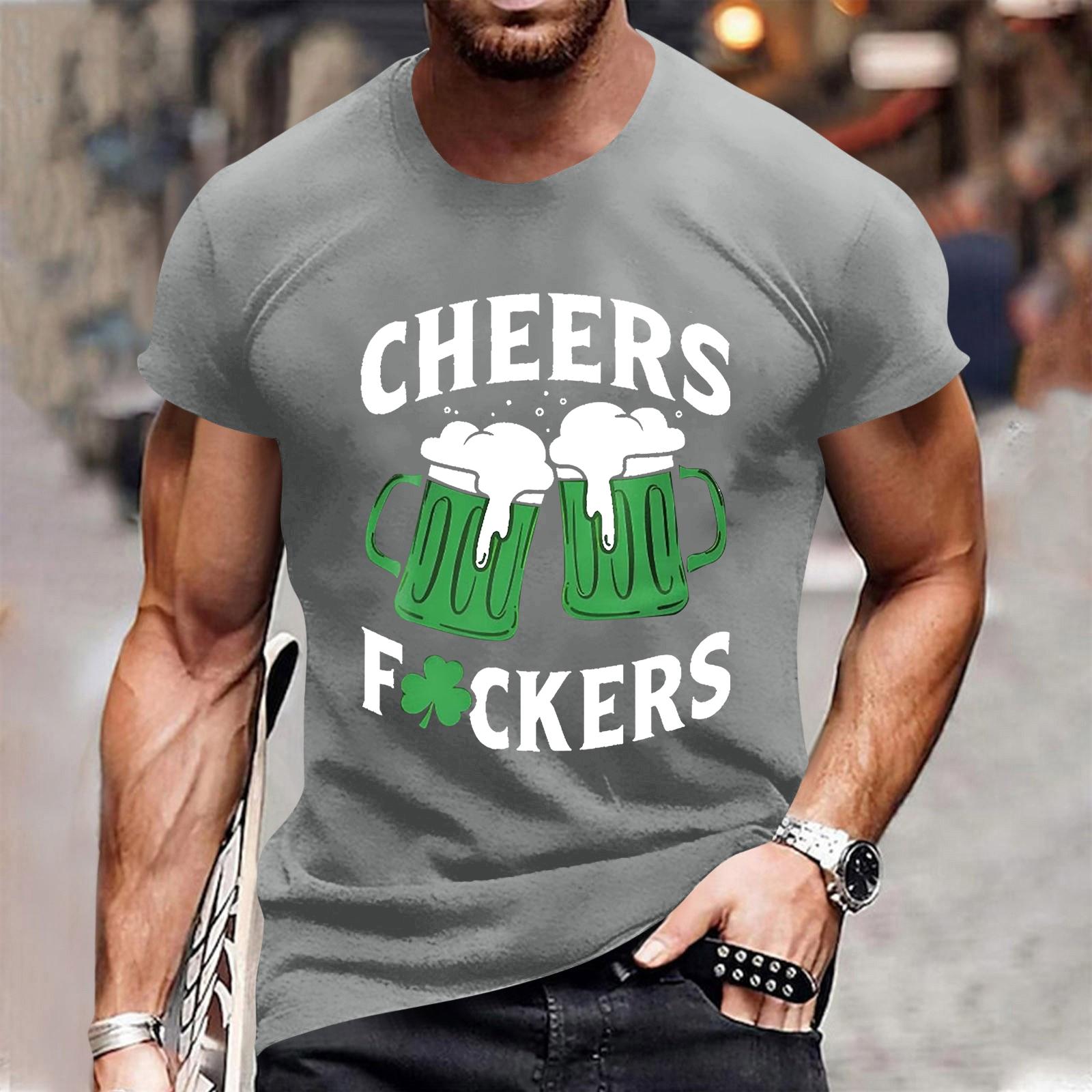 

Men S Fashionable T-Shirt, Street Casual Short Sleeved Clothing XL