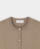 Jrium Cotton Summer Essential Round Neck Cardigan Brown