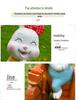 Outdoor Cartoon Rabbit Garden Decoration - Animal Flower Pot Sculpture for Kindergartens and Courtyards