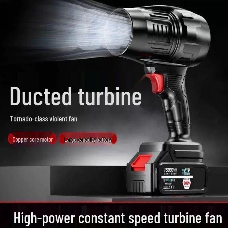 Powerful Turbine Hair Dryer & Dust Remover with Lithium Battery
