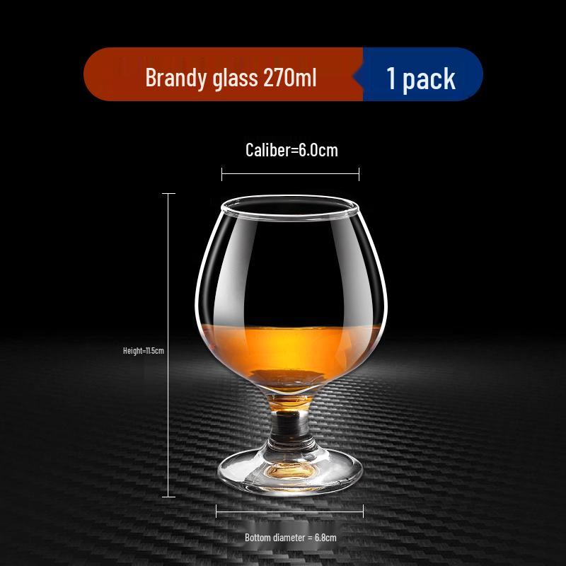 Juego de Cristalería para Bebidas: Copas de Baijiu, Whisky, Vino de Tallo Alto y Brandy para Uso Doméstico