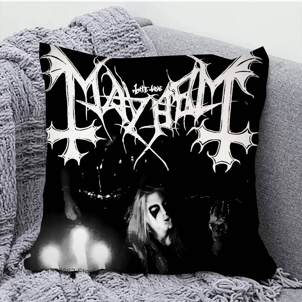 Mayhem Pillow Case Square Pillow Bedroom Sofa Leisure Comfort Cushion Car Living Room Home Decoration