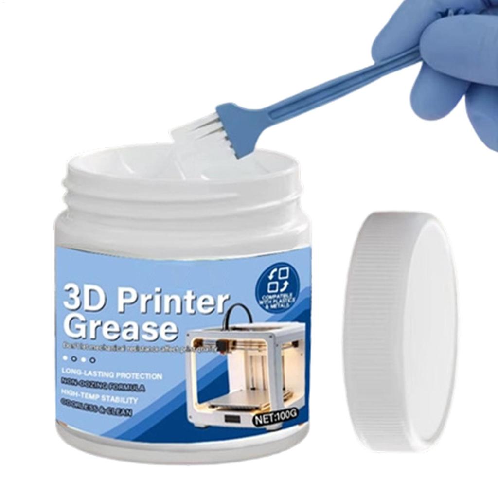 NEW 3D Printer Grease - High Temp, Corrosion & Noise Resistant - For Rails, Screws, Bearings - Safe For Plastics & Metals 100g