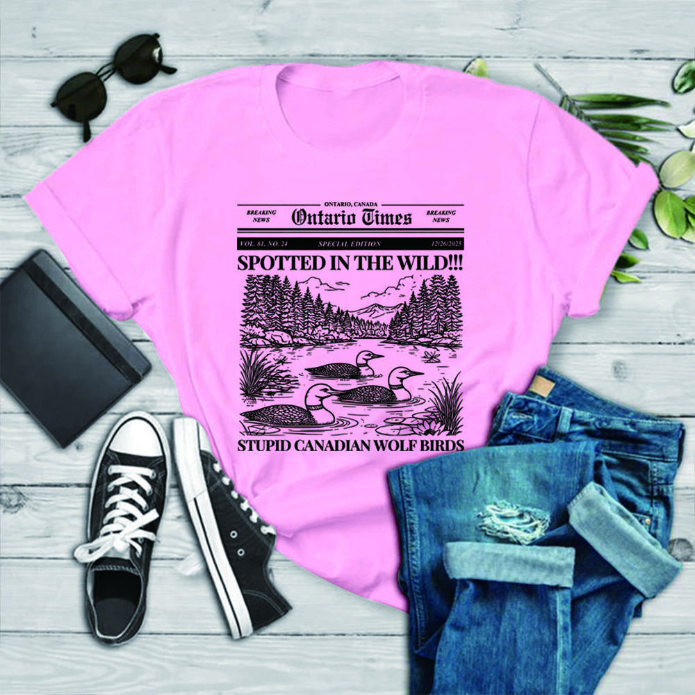 Camiseta de Rivalidad Caliente Streetwear Camisa Estúpida de Lobo Canadiense Pájaro Camisas Gays Camiseta de Hockey Unisex Mangas Cortas Tops Regalo para Fans