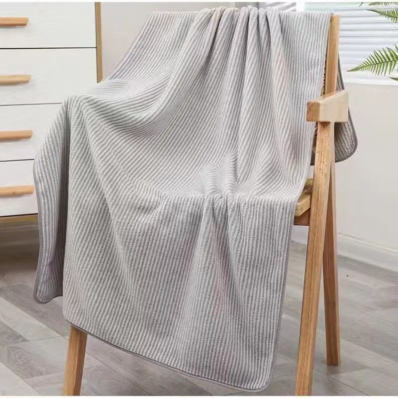 Large Bath Towel Adult Home Shower Enlarged and Thickened Coral Fleece Children's Towel Strong Absorbent for Home Use