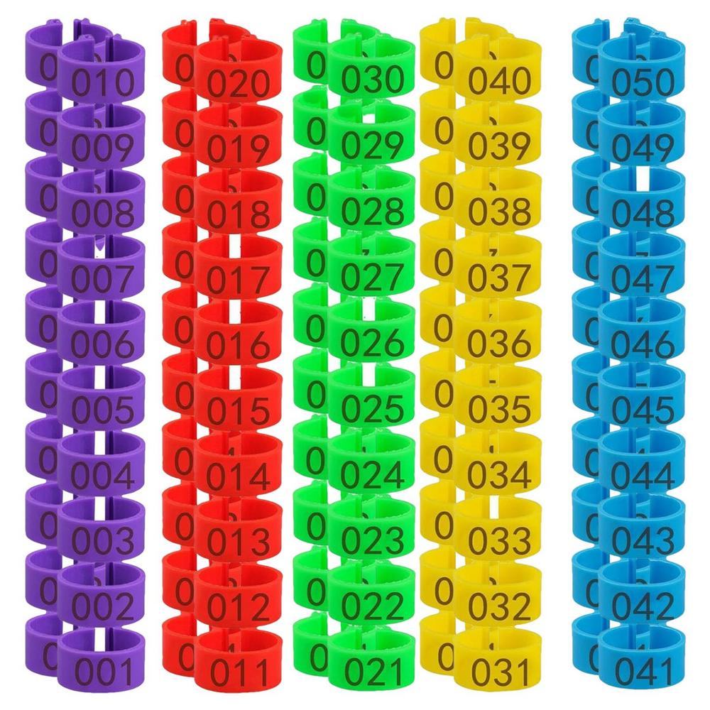 1.6cm 01~50 Chicken Foot Ring Turkeys Quail Foot Ring Easy Install & Remove Manually Poultry Carry Foot Ring 50/100 Pcs