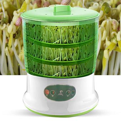 1 Set Bean Sprout Machine Automatic Soaking Rapid Germination Short Cycle US Plug Bean Sprouting Bucket Home Supply