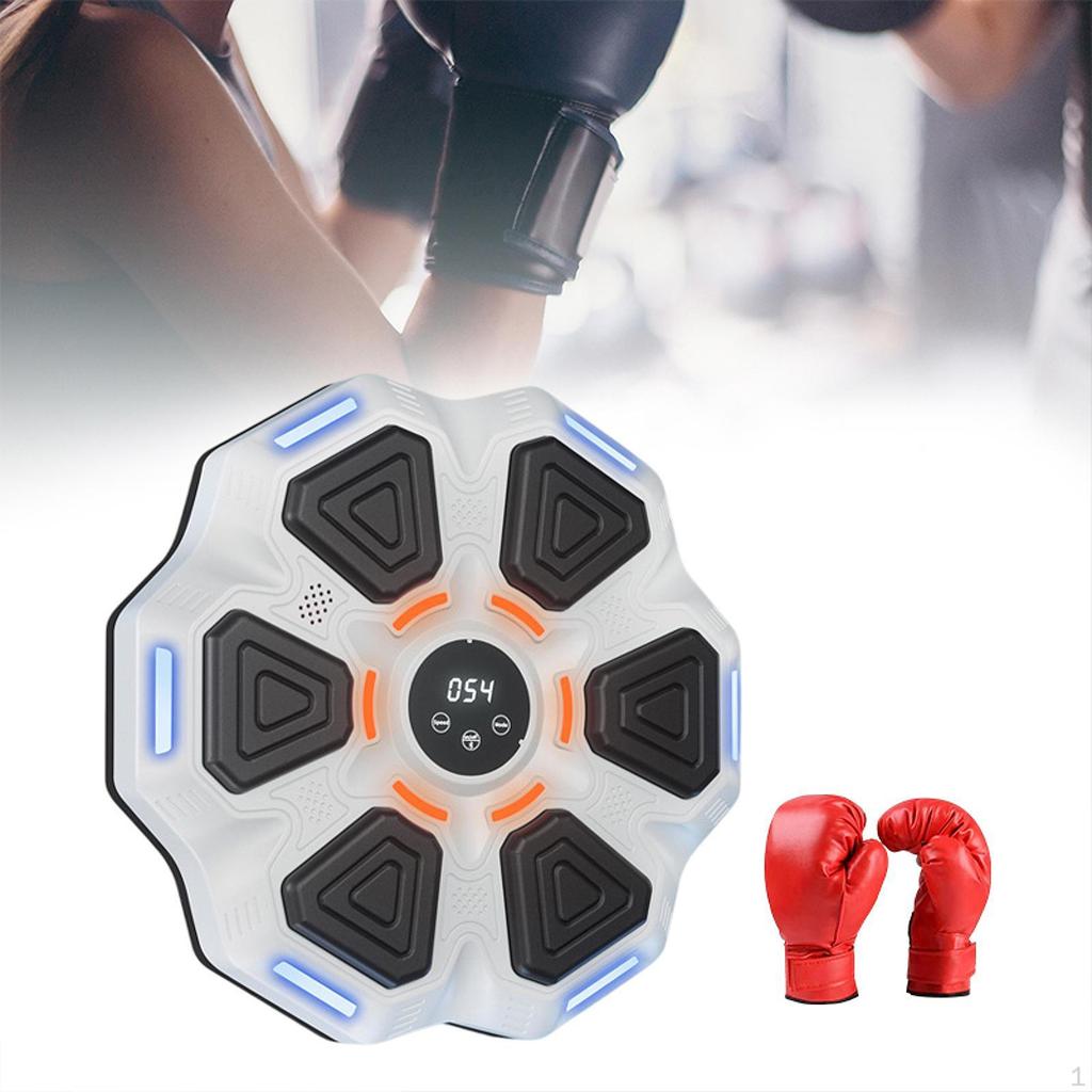 Boxing Trainer with Lighted Target and Gloves for Agility Practice at Home