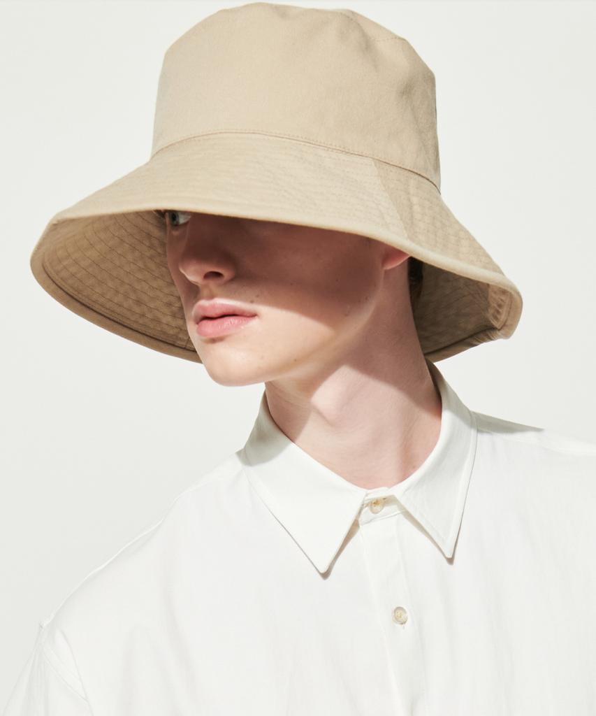 AOTT Unisex Oversized Bucket Hat Beige